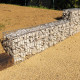 Gabion dimensions 200x50x30cm - Mur avec pierres -  Mur de soutènement - Paroi Bordure de jardin - avec spirales et entretoises