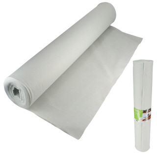 Toile géotextile longueur 30Mx1M blanc - Densité 150g/m² - Indéchirable - Anti-Mauvaises Herbes - Paillage, systèmes de Drainage