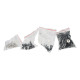 Kit visserie - Pour étagère à bûches toit incliné - pièce de rechange pour ref OXEO 760382