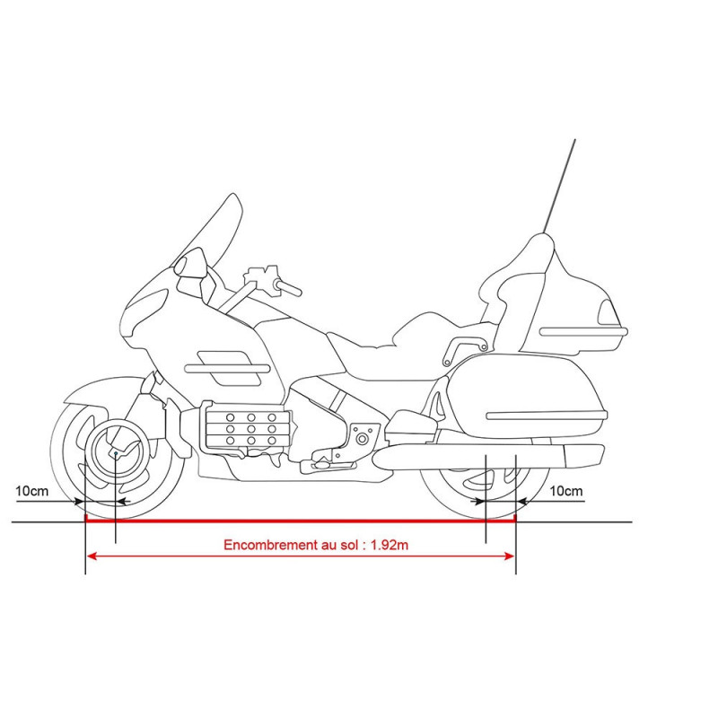 Range moto rotatif capacité de charge 567 kg