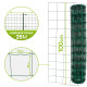 Grillage soudé - Rouleau 25x1m - Maille 100x100 mm - épais. 2mm - Acier galvanisé plastifié - Tendeurs et câbles inclus