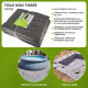 Toile non tissée protection des sols - 400 gr/m2 - 4x4m - Protection UV et perméable - Feutre géotextile pour Piscine et Bassin