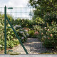 Grillage soudé - Rouleau 25x1m - Maille 100x100 mm - épais. 2mm - Acier galvanisé plastifié - Tendeurs et câbles inclus