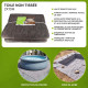 Toile non tissé protection des sols - 400 gr/m2 - 2x10m - Protection UV et perméable - Feutre géotextile pour Piscine et Bassin