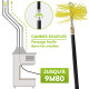 Kit ramonage cheminée - 12 pièces - Hérisson PVC - 7 cannes souples 1m40 - 2 brosses - Pelle - Conduit inox souple ou rigide