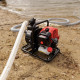 Pompe à eau thermique 52 cm3 - 3 CV - 2 temps - Débit 15m3/h - Motopompe jardin - Hauteur aspiration 8m