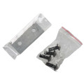 2 lames et visseries - pour Broyeur de végétaux thermique 7CV - pièce de rechange pour ref OXEO 760549