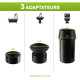 Déboucheur toilette - évier - baignoire - 3 Adaptateurs inclus - Déboucheur à pompe - canalisation Pro