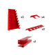 Lot d'accessoires porte outils - Pour panneau mural rangement outils - Pour ref Oxeo 760243