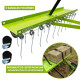 Scarificateur griffes à tracter - Largeur de travail 92 cm - Griffes acier - Roues increvables 17,5 cm - pour Tracteur Tondeuse