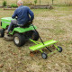 Scarificateur griffes à tracter - Largeur de travail 92 cm - Griffes acier - Roues increvables 17,5 cm - pour Tracteur Tondeuse