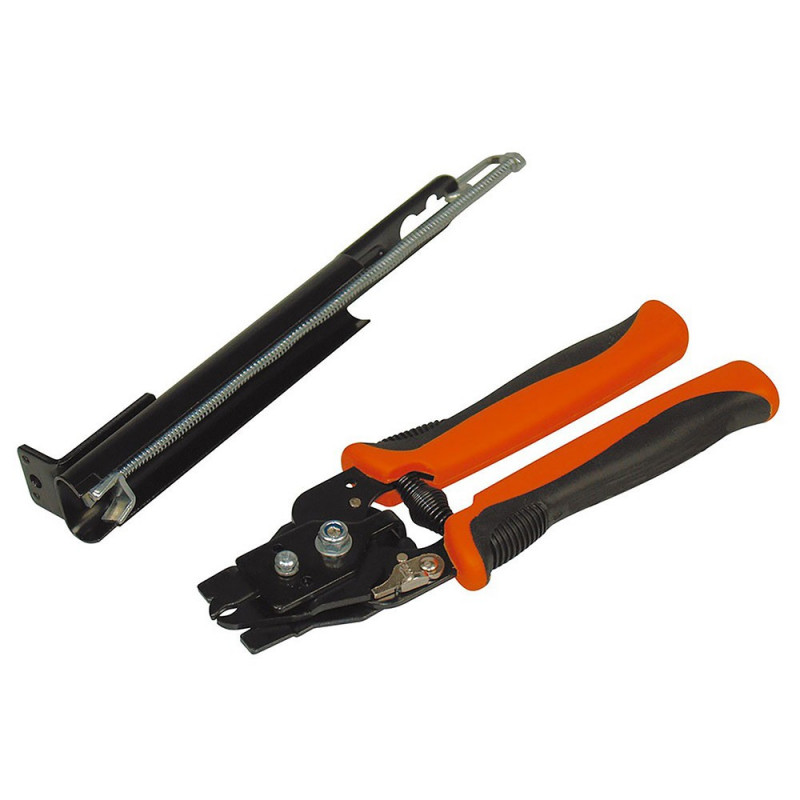 Agrafeuse à grillage à chargeur automatique + 100 agrafes plastifiées 20 mm