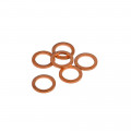Joints vidange X 6 – cuivre – 14 x 20 x 2 mm