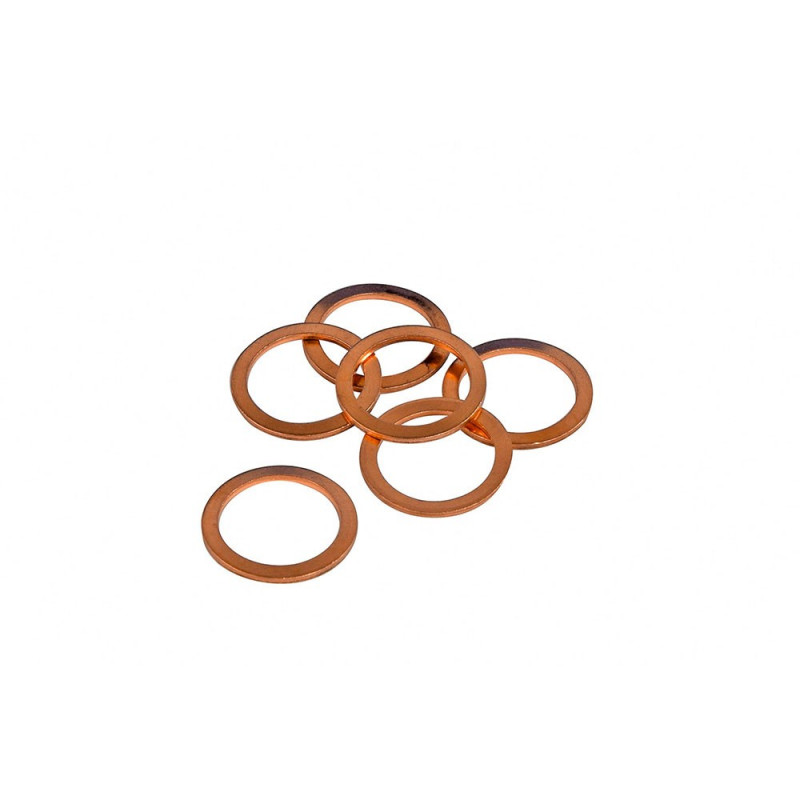Joints vidange X 6 – cuivre - 18 x 24 x 1.5 mm