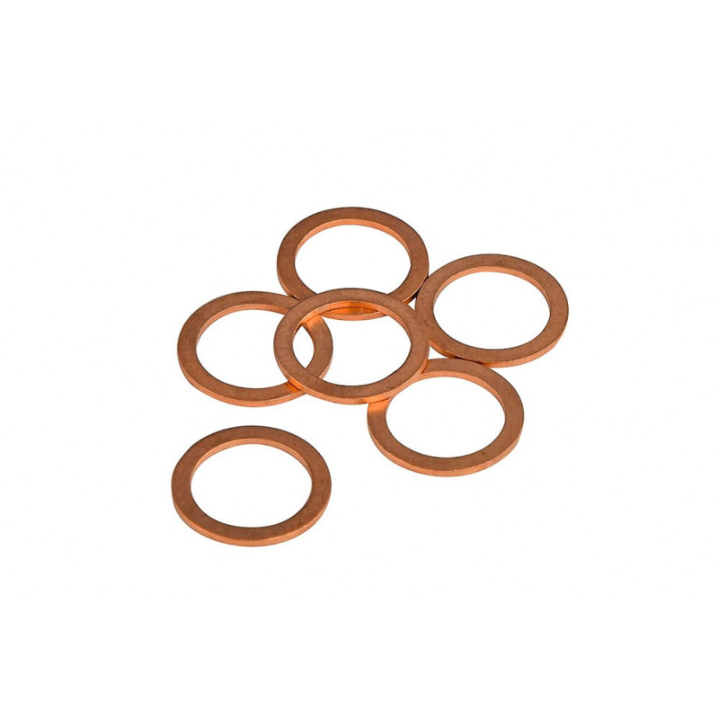 Joints vidange X 6 – cuivre - 16 x 22 x 1.5 mm