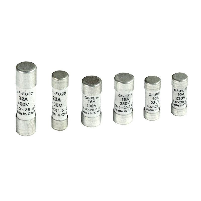 6 fusibles  2X10A,2X16A,1X20A,1X32A