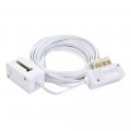 Rallonge lisse gigogne 10m 6 plots blanc