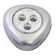 Lampe à poussoir 3 leds grise