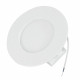 Panneau LED encastrable et saillie rond en Aluminium et plastique 9W