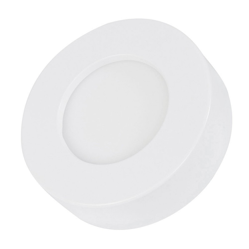 Panneau LED encastrable et saillie rond en Aluminium et plastique 9W