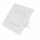 Panneau LED encastrable et saillie carré aluminium et plastique 9W