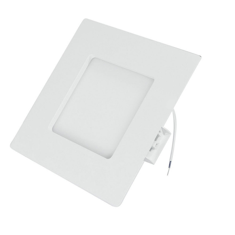 Panneau LED encastrable et saillie carré aluminium et plastique 9W