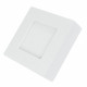 Panneau LED encastrable et saillie carré aluminium et plastique 9W