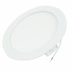 Panneau LED encastrable et saillie rond aluminium et plastique 20W