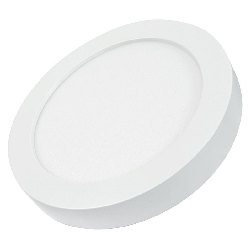 Panneau LED encastrable et saillie rond aluminium et plastique 20W
