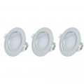 3 spots leds intégrés 5W orientables