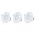 3 spots leds intégrés 3x5W orientables
