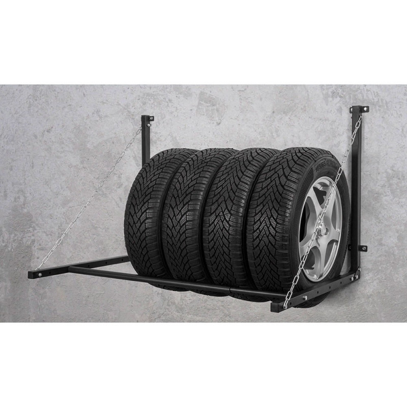 Support pneus mural Capacité 90Kg - extensible