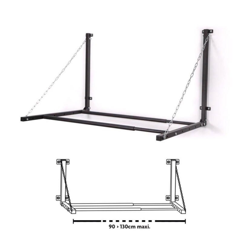 Support pneus mural Capacité 90Kg - extensible