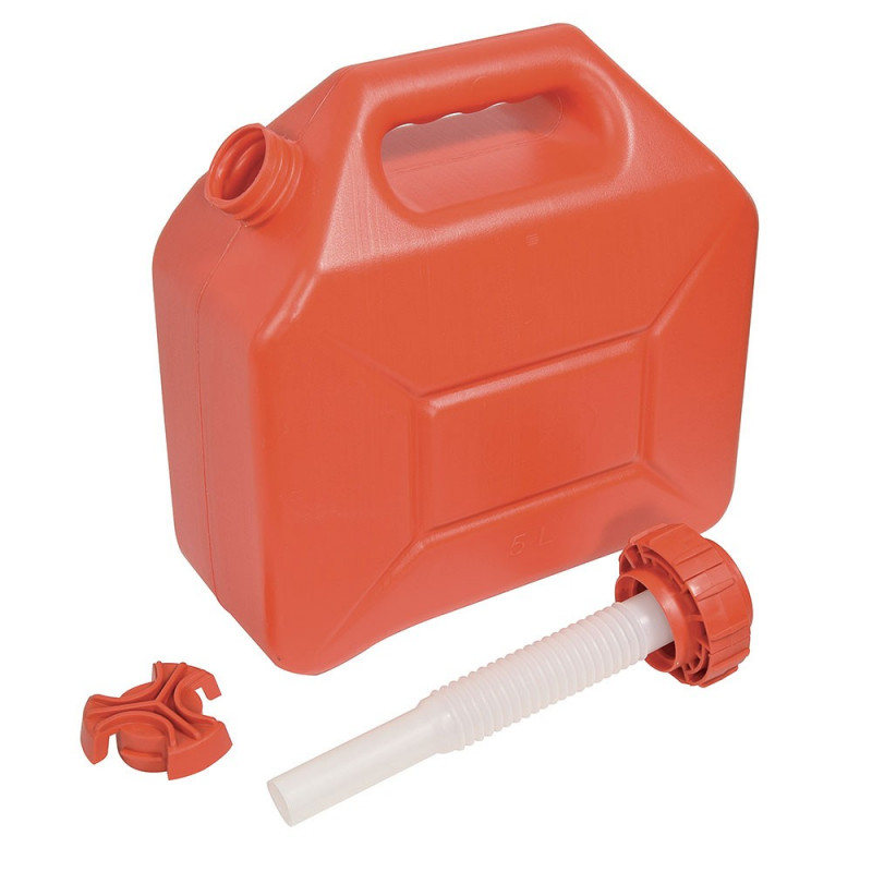 Jerrican plastique 5l renforcé avec bec verseur intégré