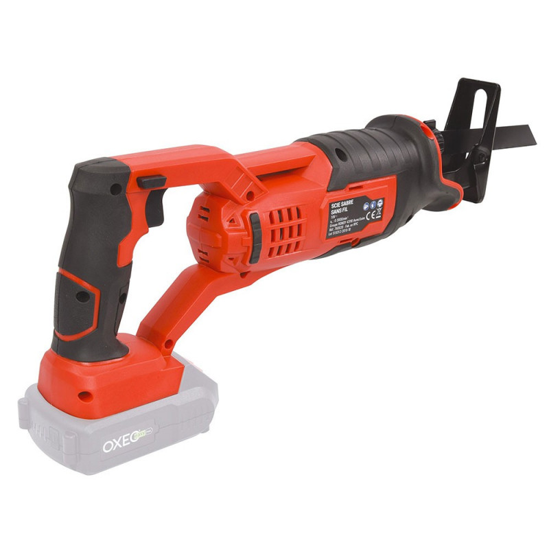 Scie sabre sans fil 18V Easy Full - sans batterie - Vitesse variable 0 à 3000 tr/min - 2 lames pour coupe de bois et métal