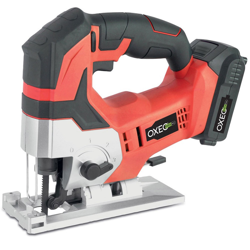 Scie sauteuse sans fil 18V Easy Full - avec batterie et chargeur - Coupe dans le Bois 70mm Métal 5mm - 0-45° Coupe en Biseau