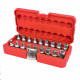 coffret 18 embouts de vidange - carré 3/8"
