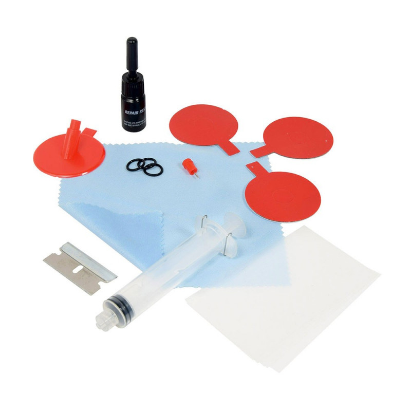 Kit réparation pare brise professionnel - 17 pièces