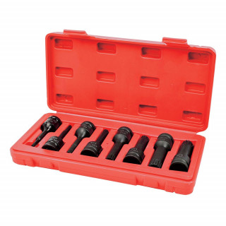 Coffret 8 douilles torx à choc - carré 1/2"