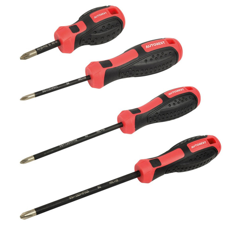 4 tournevis cruciformes