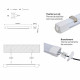 Réglette étanche 150 cm - 50 w