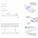 Réglette LED avec détecteur - 120 cm