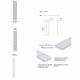 Lampe LED rechargeable - Base aimantée