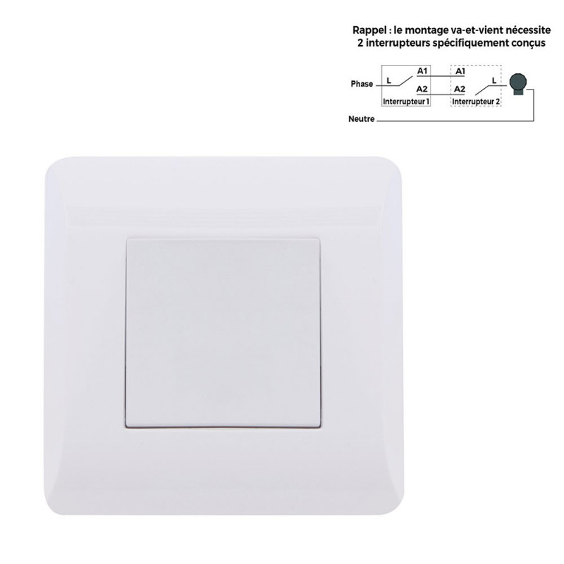 Lot d'interrupteurs va et vient - Connexion automatique