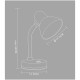 Lampe de bureau flexible blanche