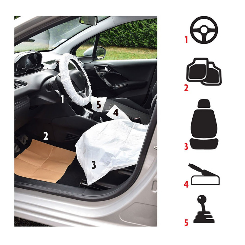 Housse jetable voiture