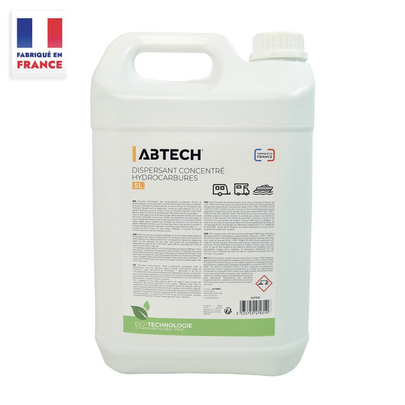 Dispersant concentré hydrocarbure 5 litres