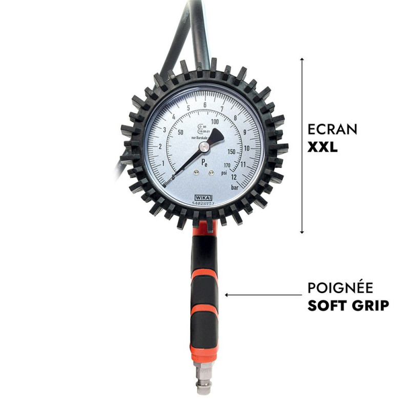 Pistolet de gonflage gros débit embout Quick Lock