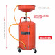 Récupérateur d'huile 68 litres