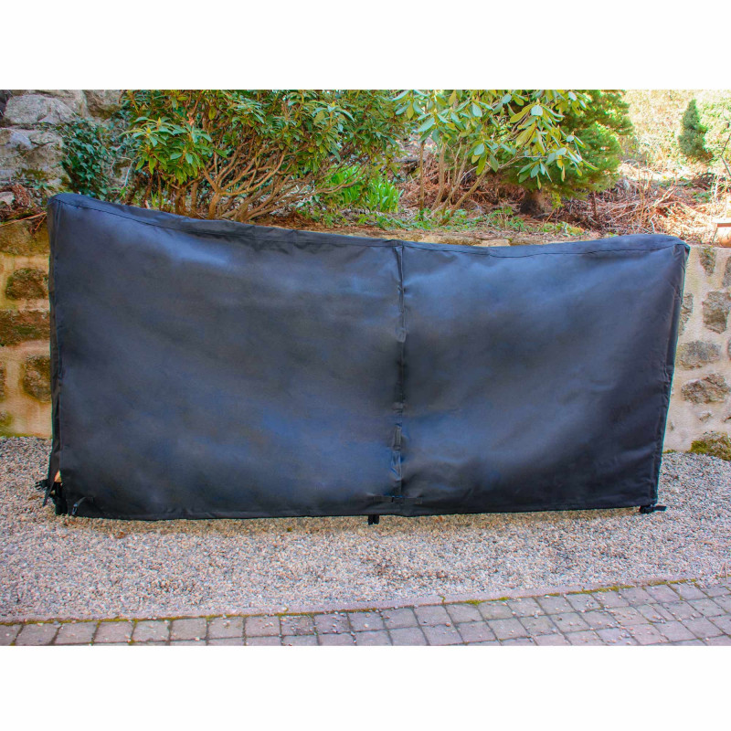 Bâche de protection pour abri à bûches